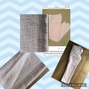 Pink and white Anne print kut from the kloth